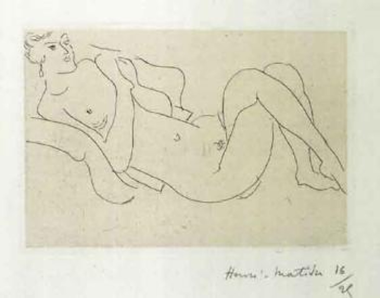 Nu allonge, jambers repliees by Henri Matisse