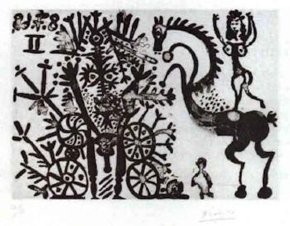 Ecuyere, enfant, et jongleur avec ses ballons by Pablo Picasso