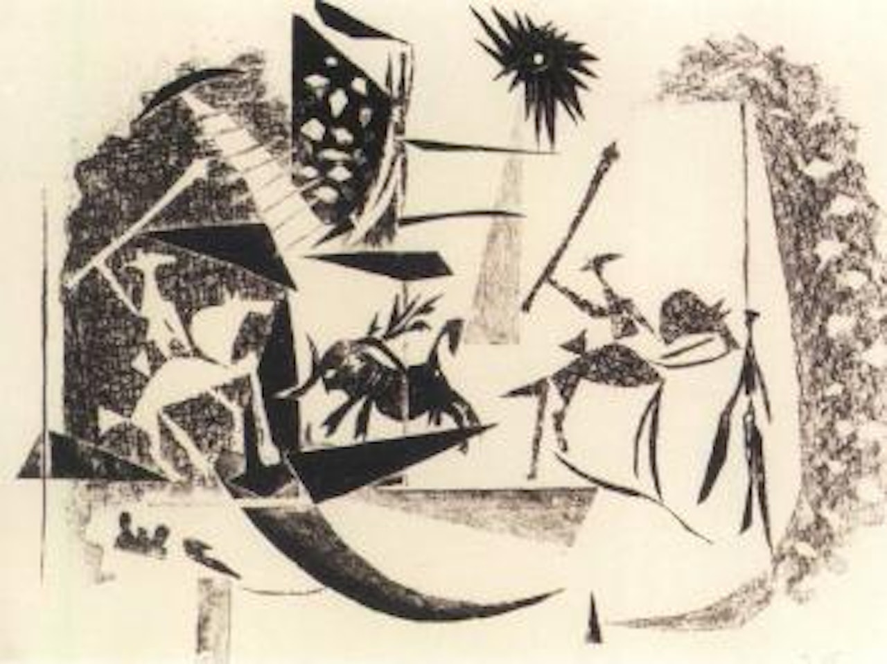 Bullfight under a black sun by Pablo Picasso