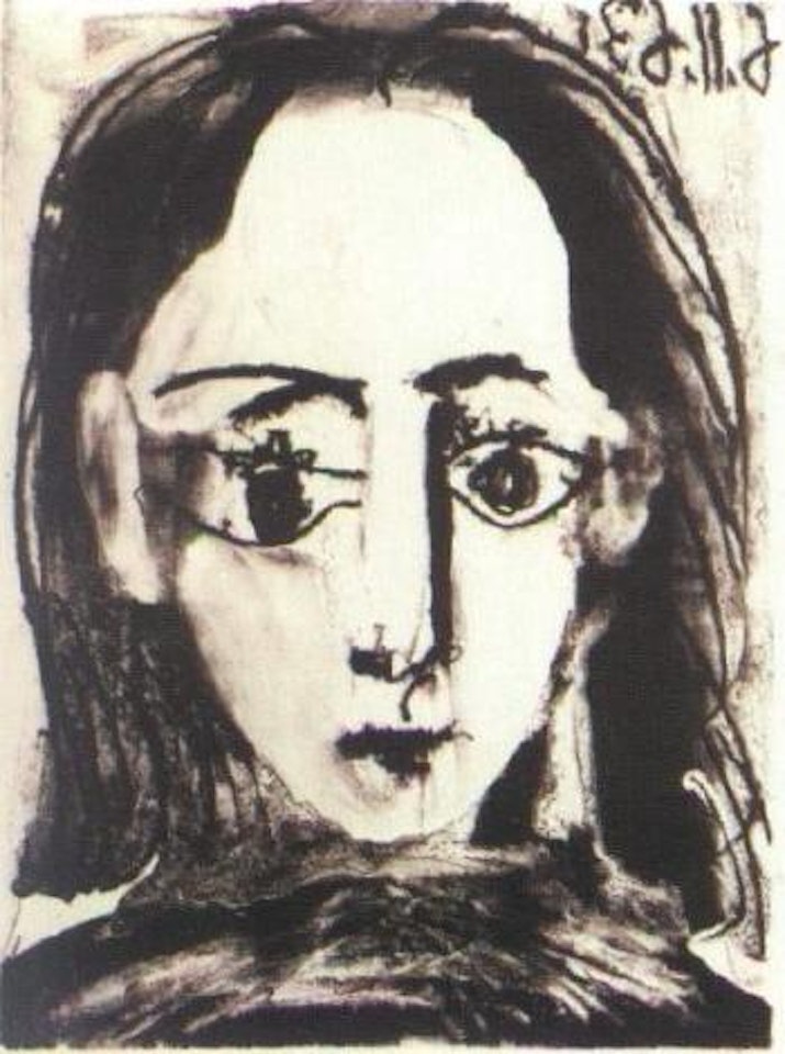 Young woman, full face by Pablo Picasso