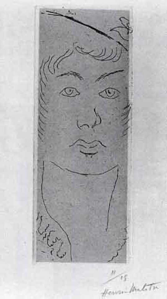 Loulou, visage de face by Henri Matisse
