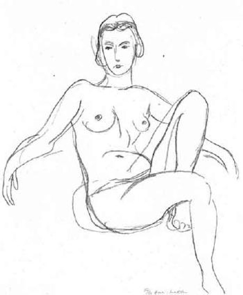 Nu assis, les bras etendus by Henri Matisse