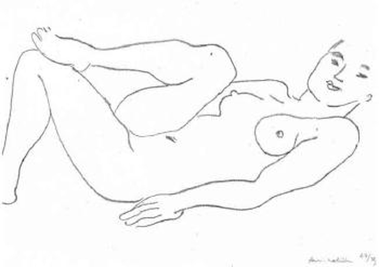 Nu, jambe repliee, etude de jambes by Henri Matisse