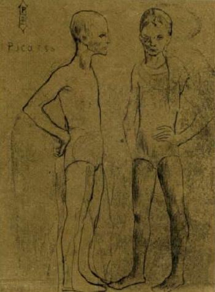 Les Deux Saltimbanques by Pablo Picasso