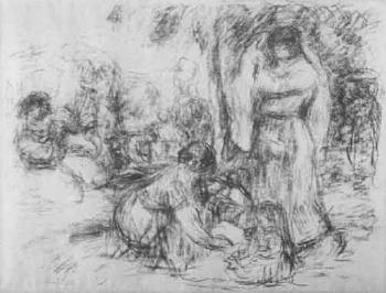 Les laveuses by Pierre-Auguste Renoir