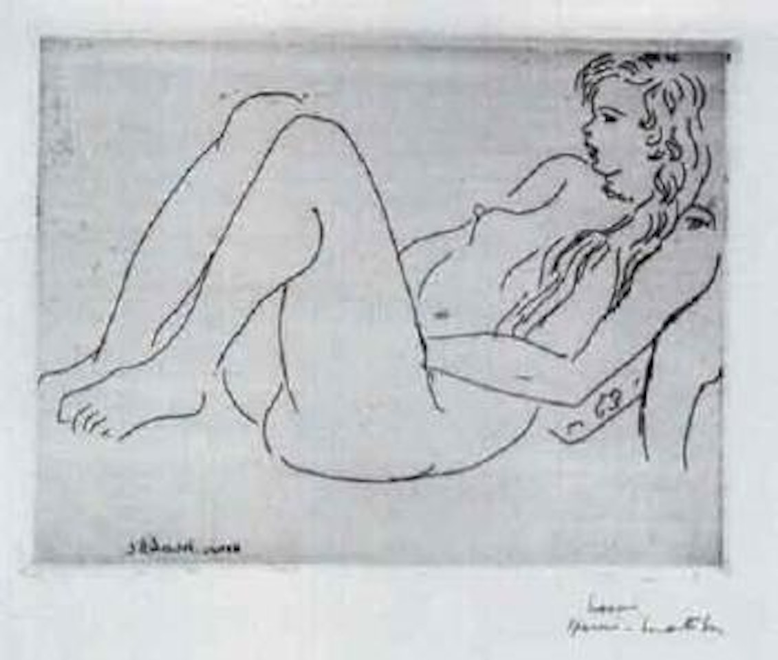 Nu au collier et aux cheveux longs by Henri Matisse