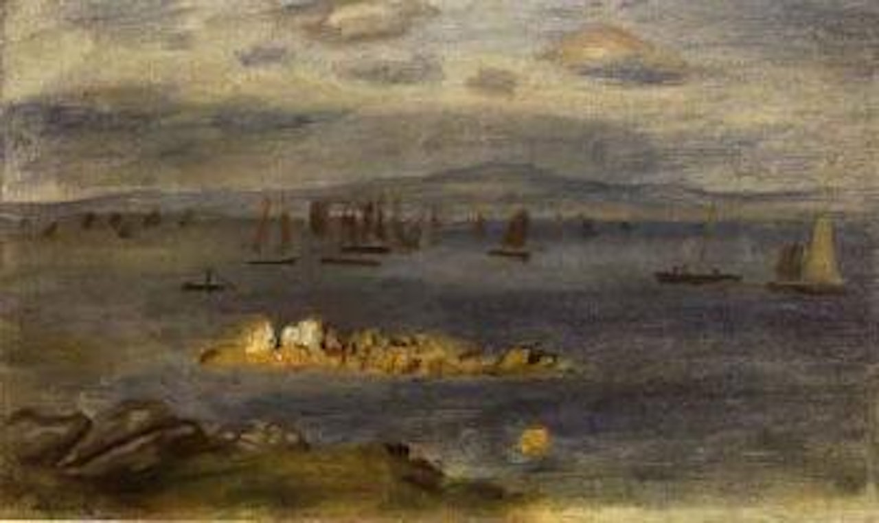 La cote Bretonne, bateaux de peche by Pierre-Auguste Renoir
