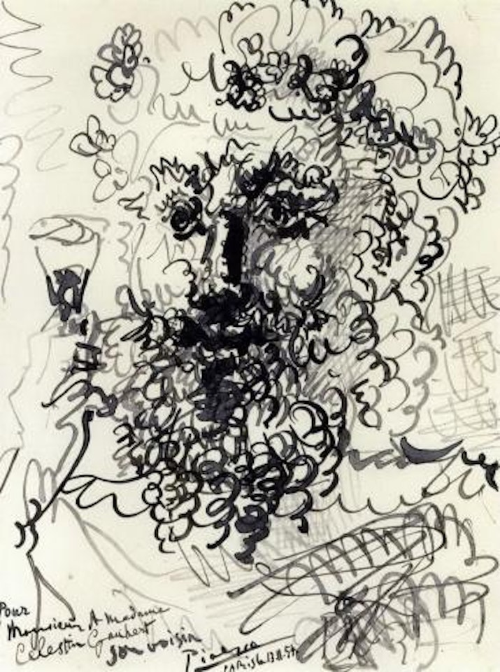 Homme barbu by Pablo Picasso