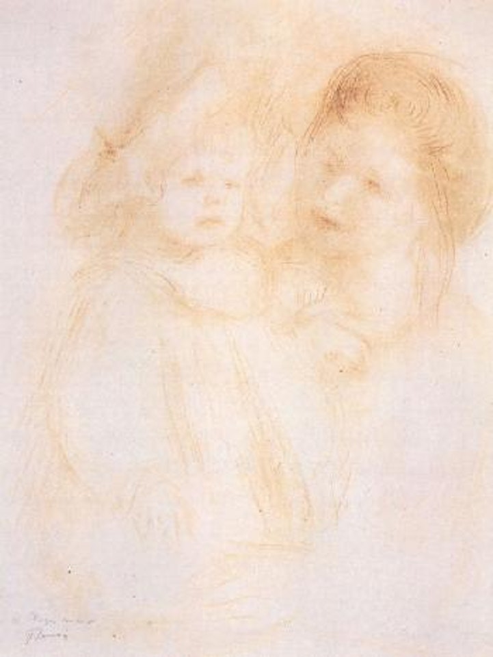 Pierre with his nurse by Pierre-Auguste Renoir