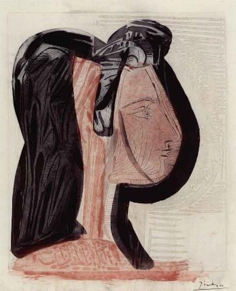 Portrait de Jacqueline de profil by Pablo Picasso