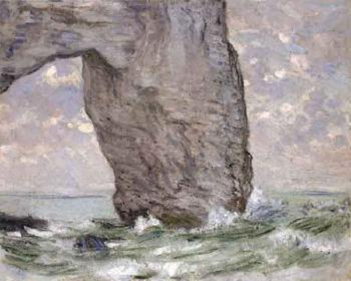 La Manneporte vue en aval - Manneporte seen from below by Claude Monet