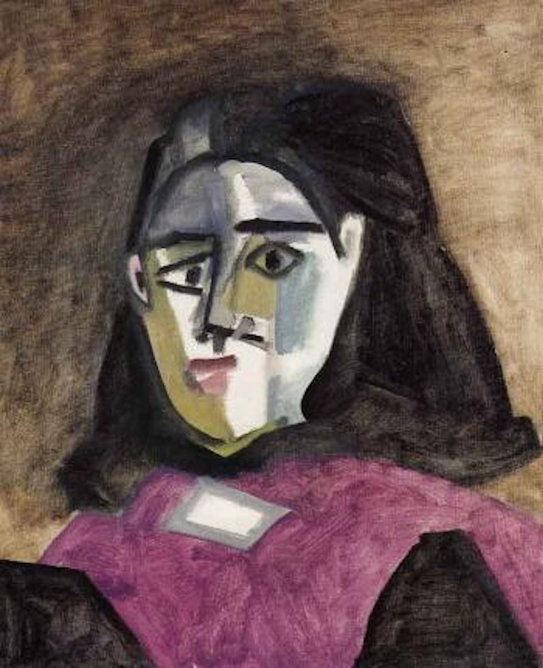 Dora Maar au chale mauve - buste de femme by Pablo Picasso