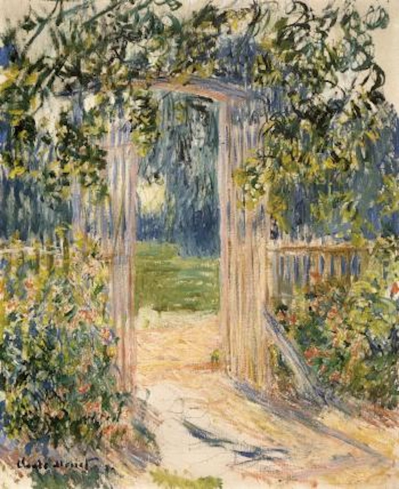 La porte du jardin, Vetheuil by Claude Monet