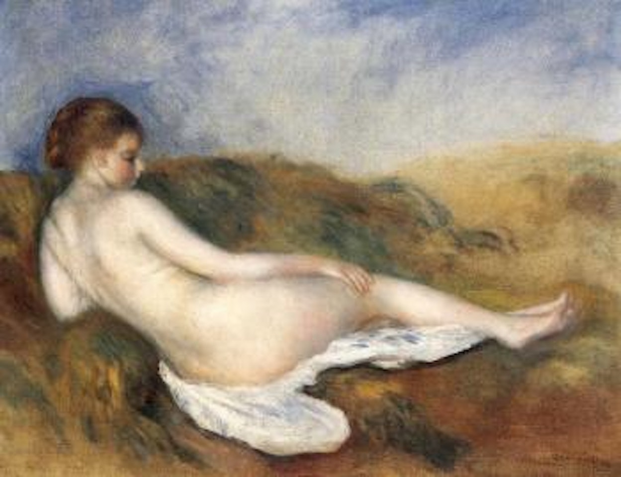 Femme nue couchee by Pierre-Auguste Renoir
