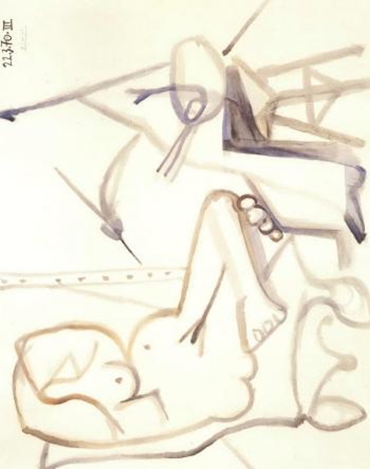 Le peintre et son modele by Pablo Picasso