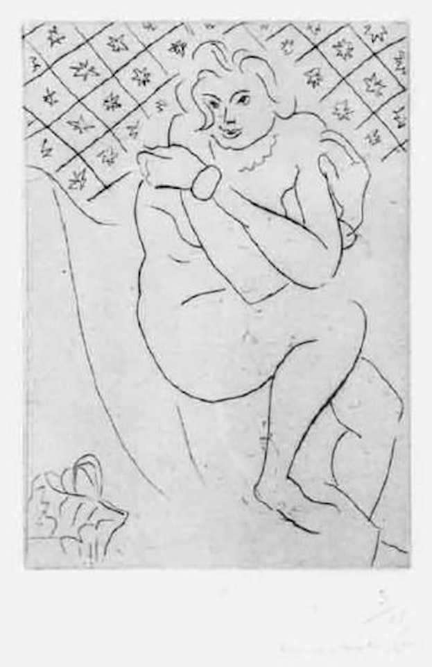 Nu assis, bras croises sur la poitrine by Henri Matisse