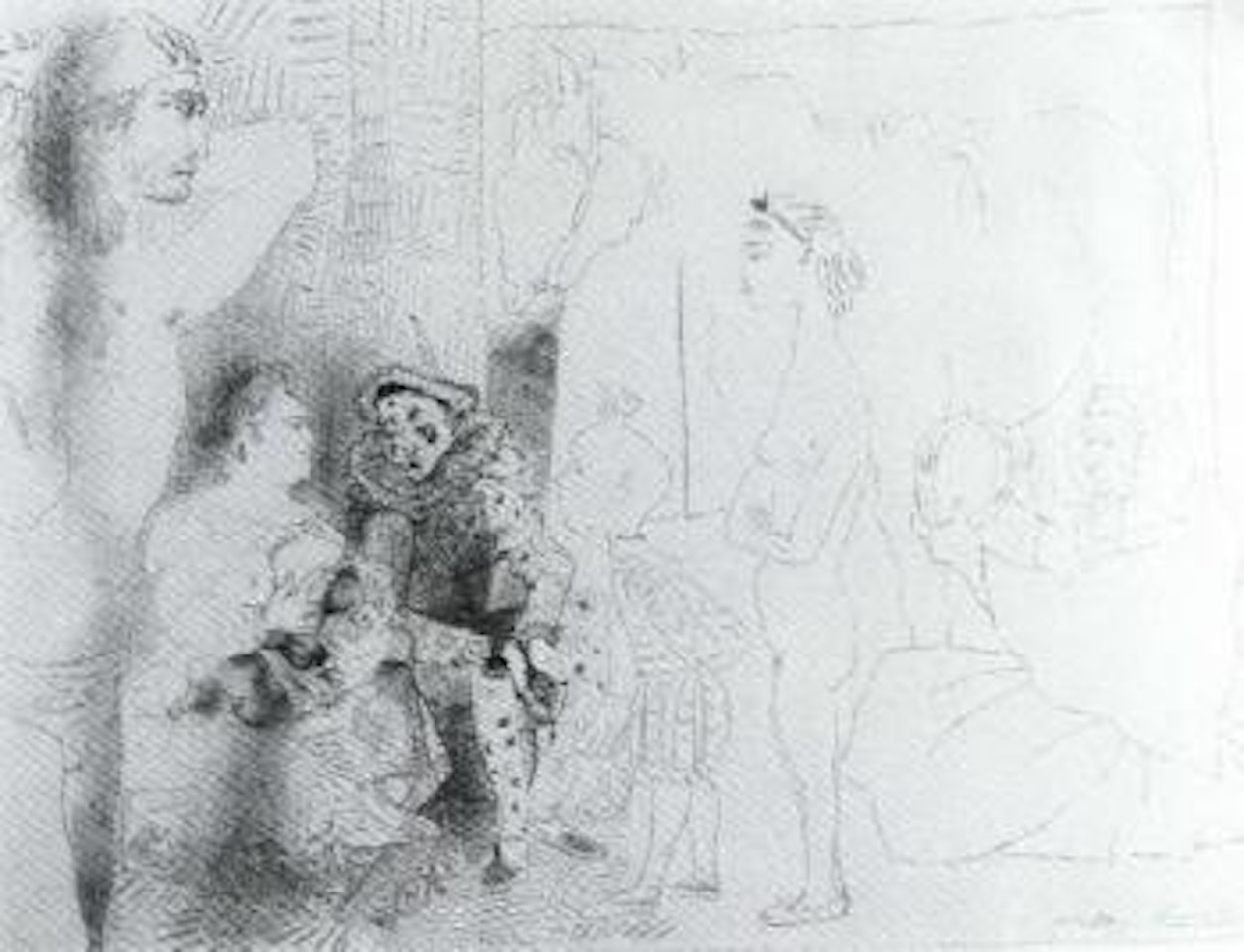 La famille du Saltimbanque by Pablo Picasso