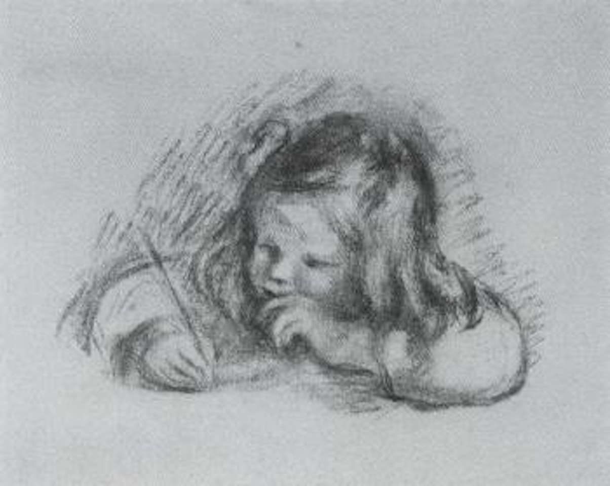 Le petit garcon au porte-plume, Claude Renoir by Pierre-Auguste Renoir