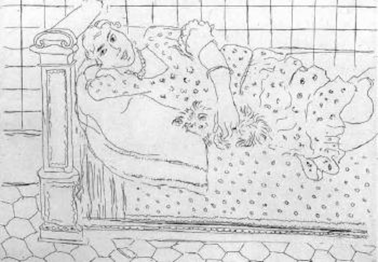 Le repos sur le lit by Henri Matisse