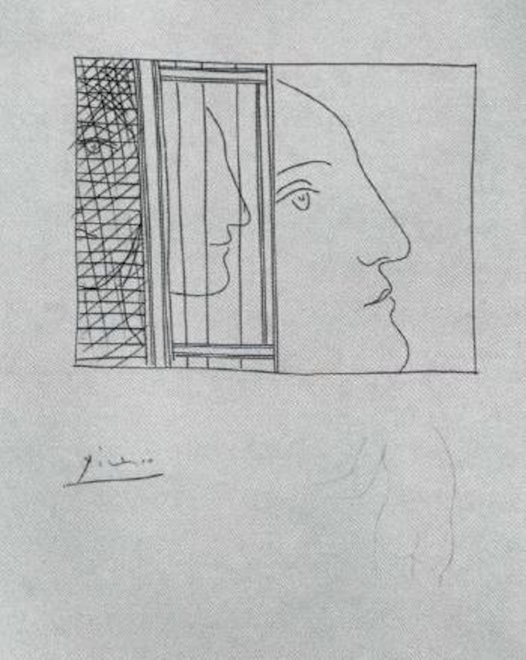 Trois fragments de tetes by Pablo Picasso
