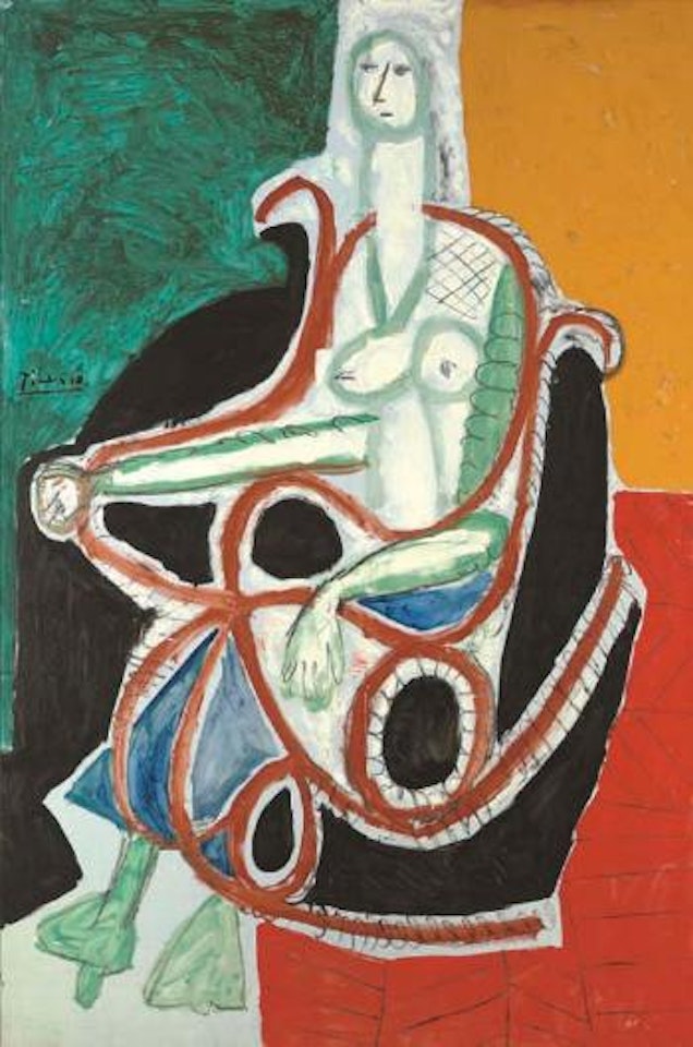 Woman in rocking chair by Pablo Picasso