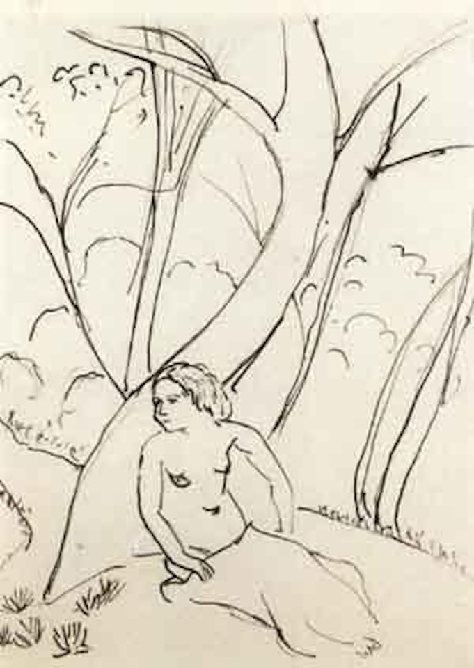 Femme nue assise au pied d'un arbre by Henri Matisse