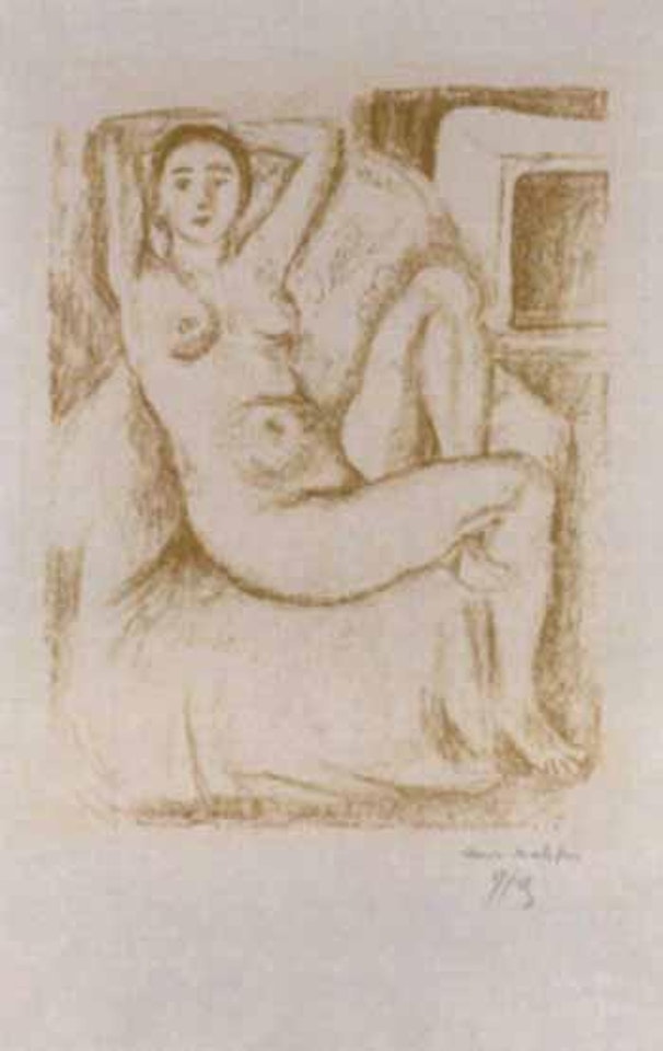 Nu au fauteuil bistre by Henri Matisse