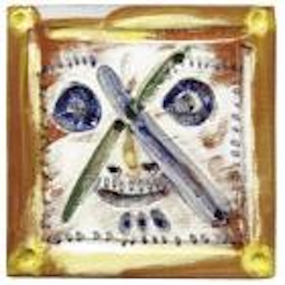 Visage aux traits en x by Pablo Picasso
