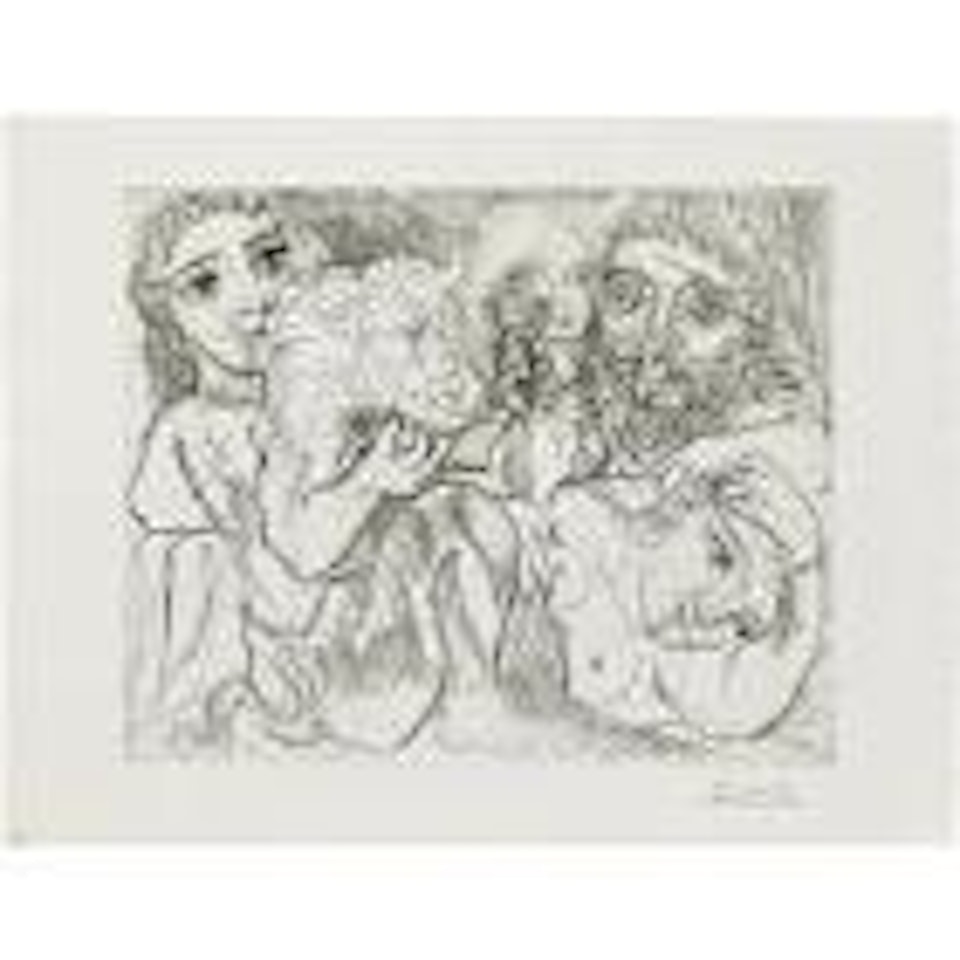 Minotaure, buveur et femmes by Pablo Picasso