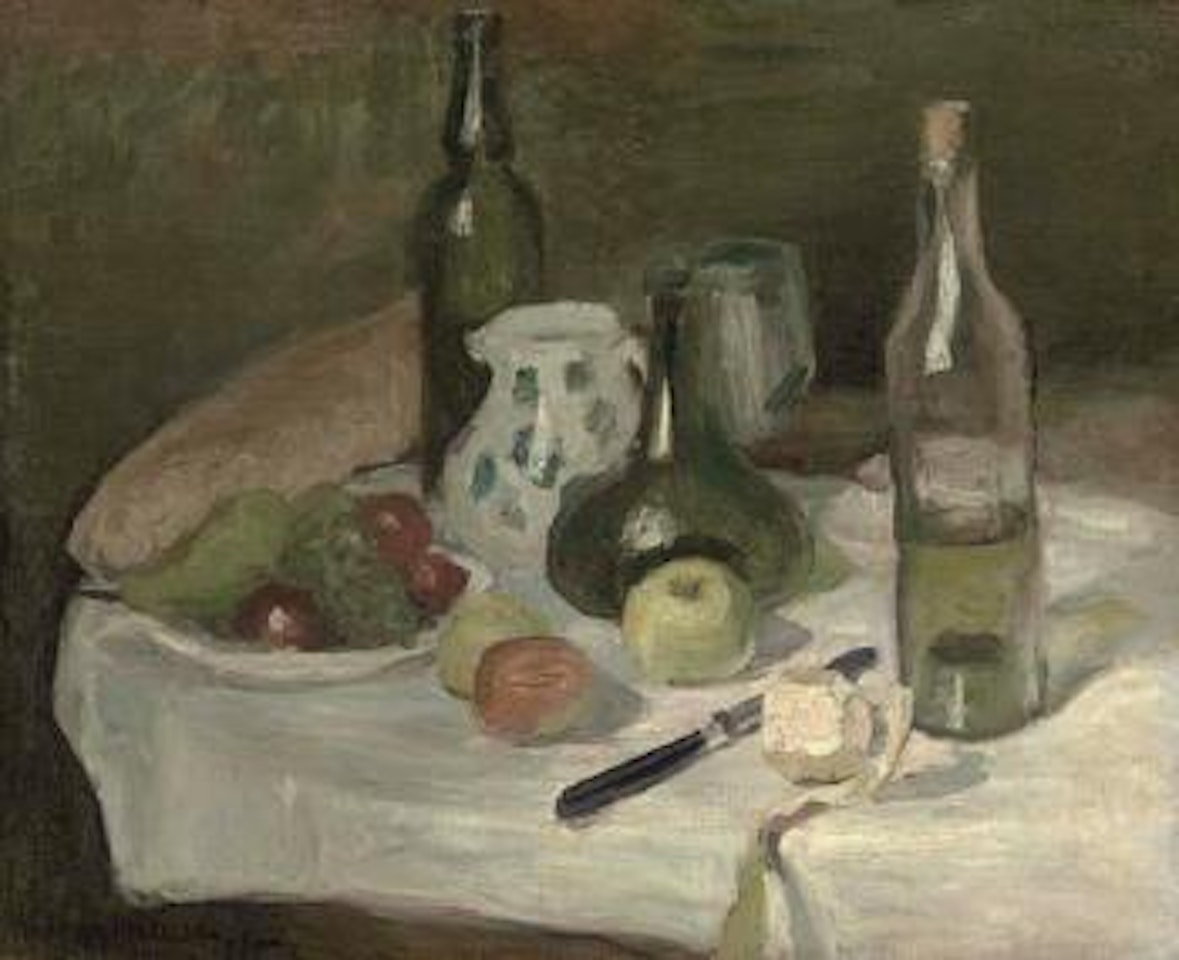 Nature morte avec fruits et bouteille by Henri Matisse