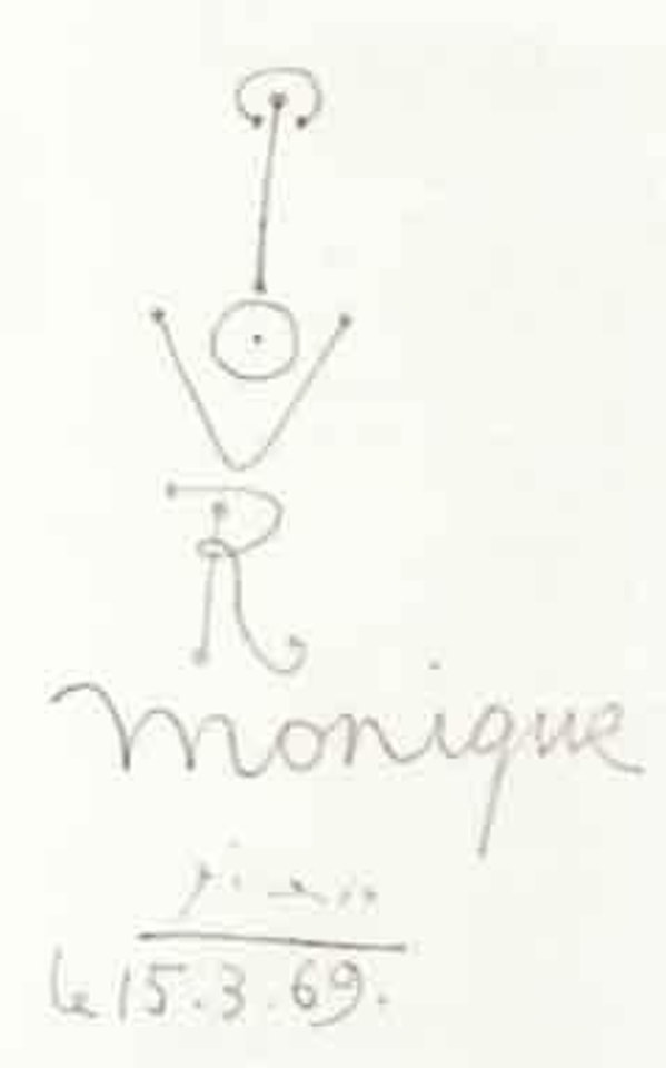 Pour Monique by Pablo Picasso