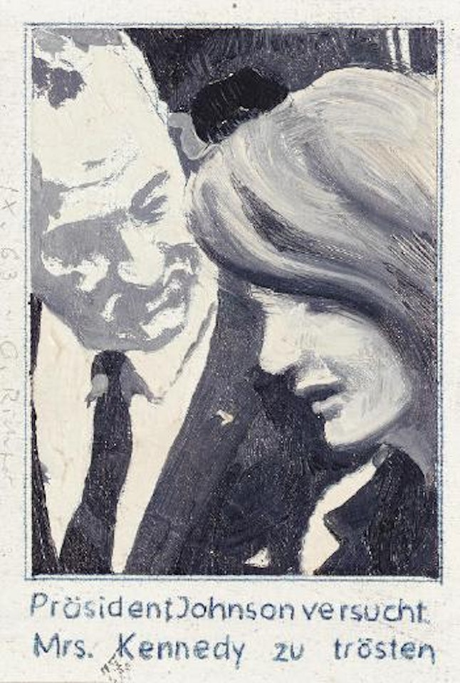 President Johnson consoles Mrs. Kennedy by Gerhard Richter