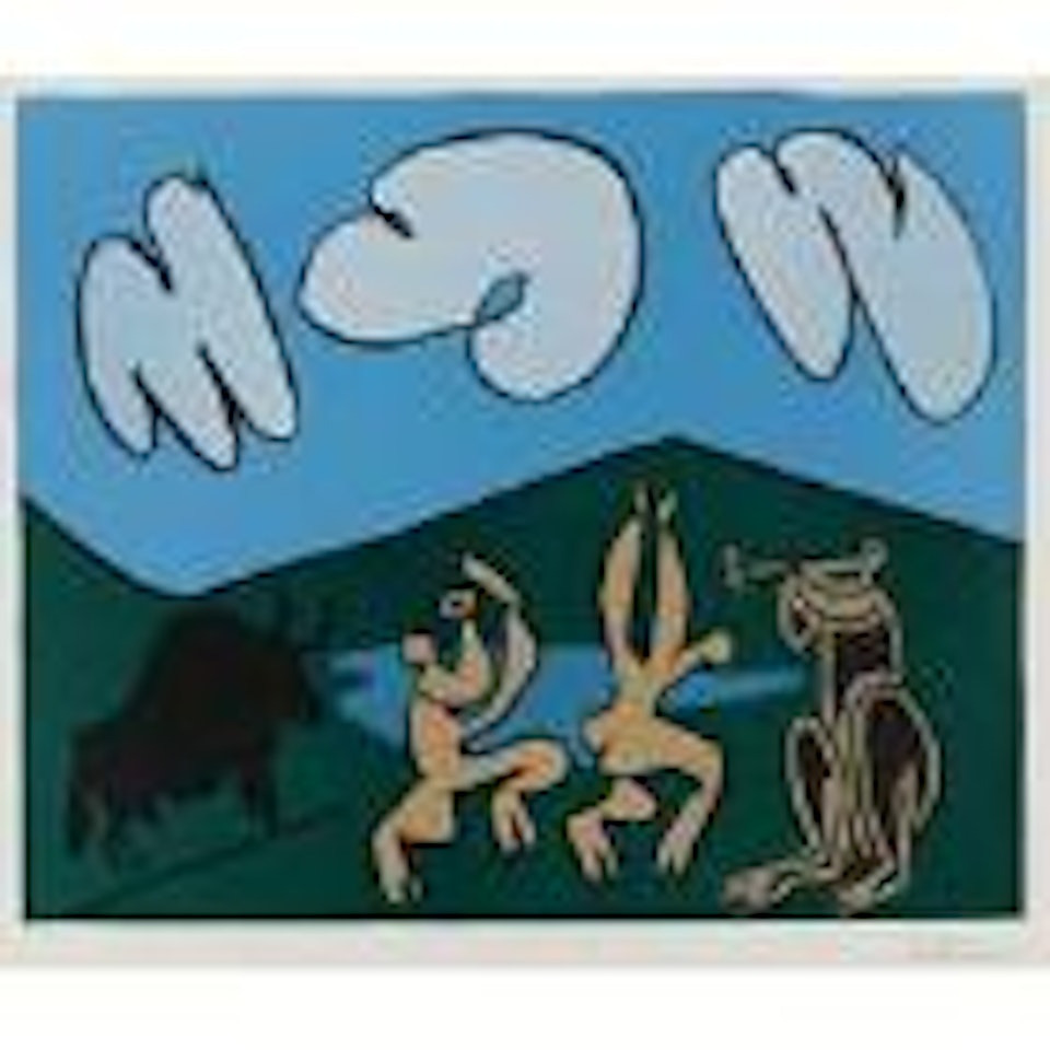 Bacchanale au taureau noir (B. 935; BA. 1253) by Pablo Picasso