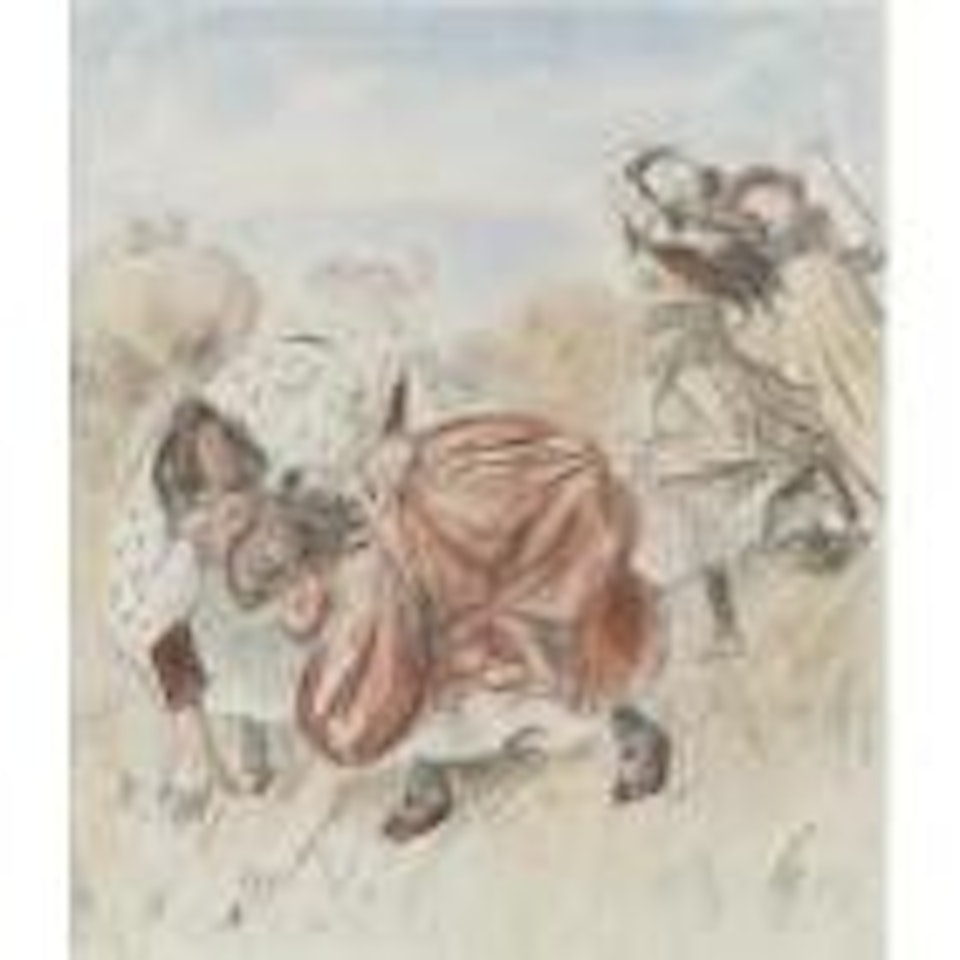 Enfants jouant a la balle (D.;S. 32) by Pierre-Auguste Renoir