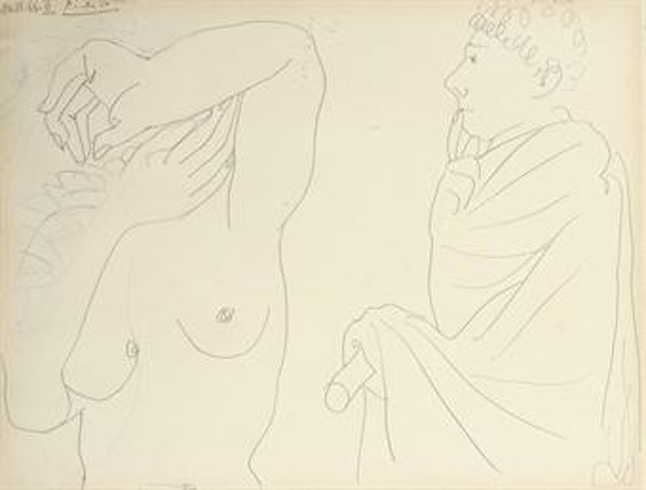 Homme and femme by Pablo Picasso