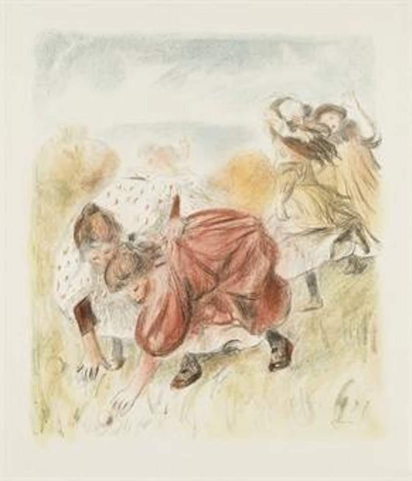 Enfants jouant à la Balle (Delteil 32) by Pierre-Auguste Renoir