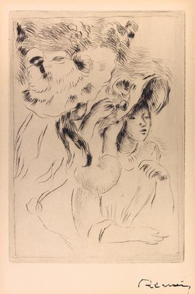 Le chapeau Épignlé (2ème planche) by Pierre-Auguste Renoir