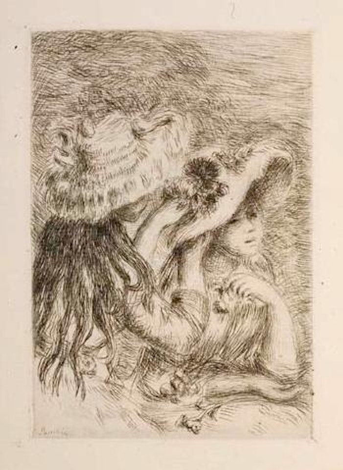 Le chapeau épinglé (3e planche) (D. 5) by Pierre-Auguste Renoir