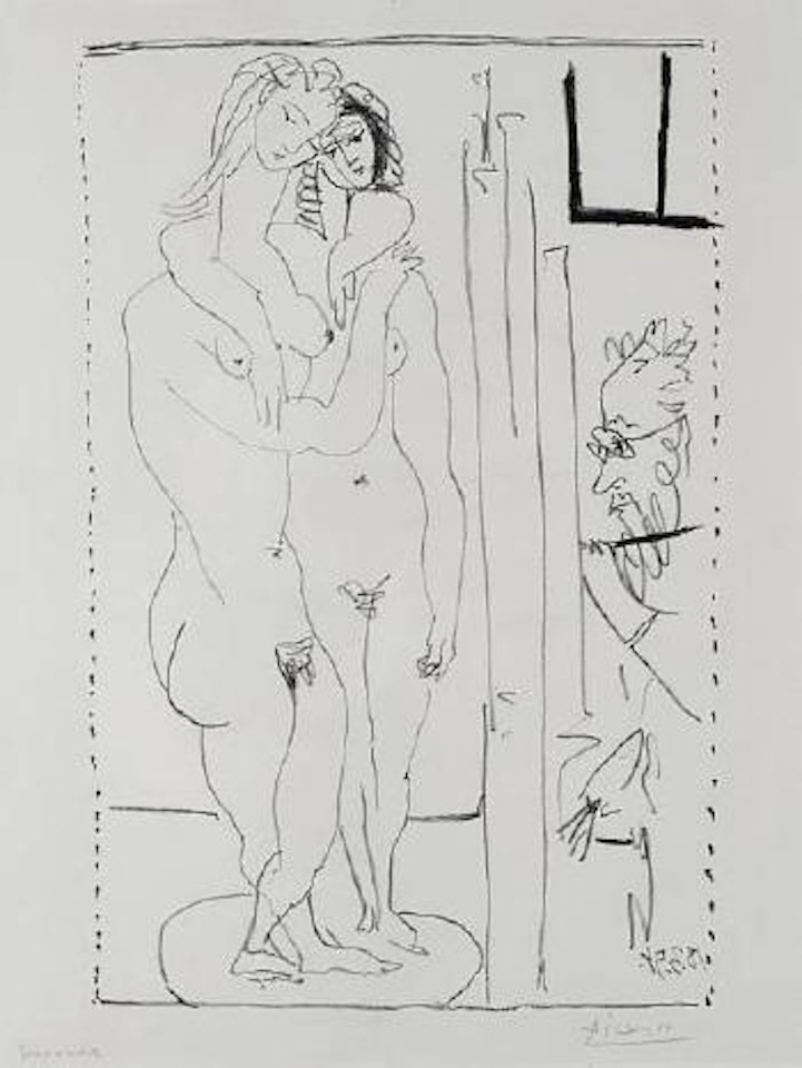 Les Deux Modèles nus (Mourlot 256, Bloch 762) by Pablo Picasso