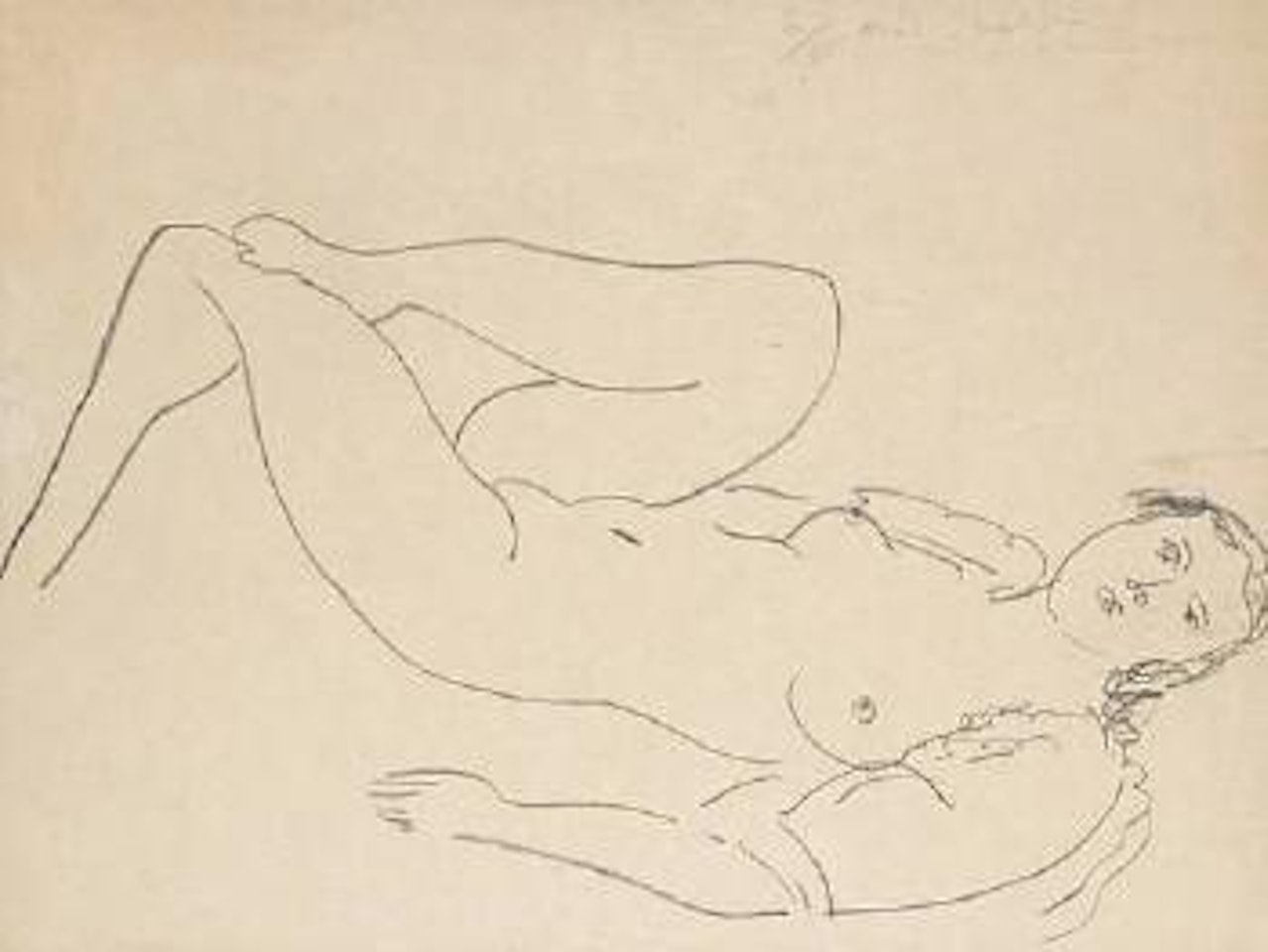 La blouse turque - étude de jambes by Henri Matisse