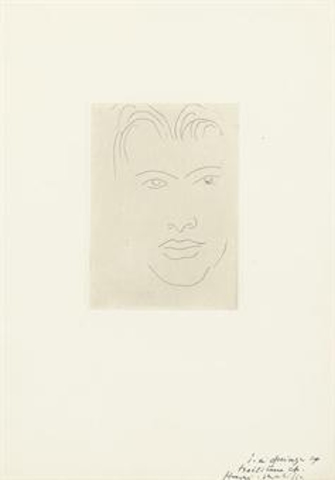 Massia au visage allongé (Duthuit 26) by Henri Matisse
