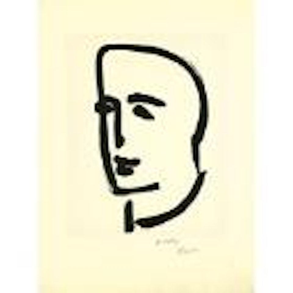 Jeune Etudiant De Profil (D. 823) by Henri Matisse