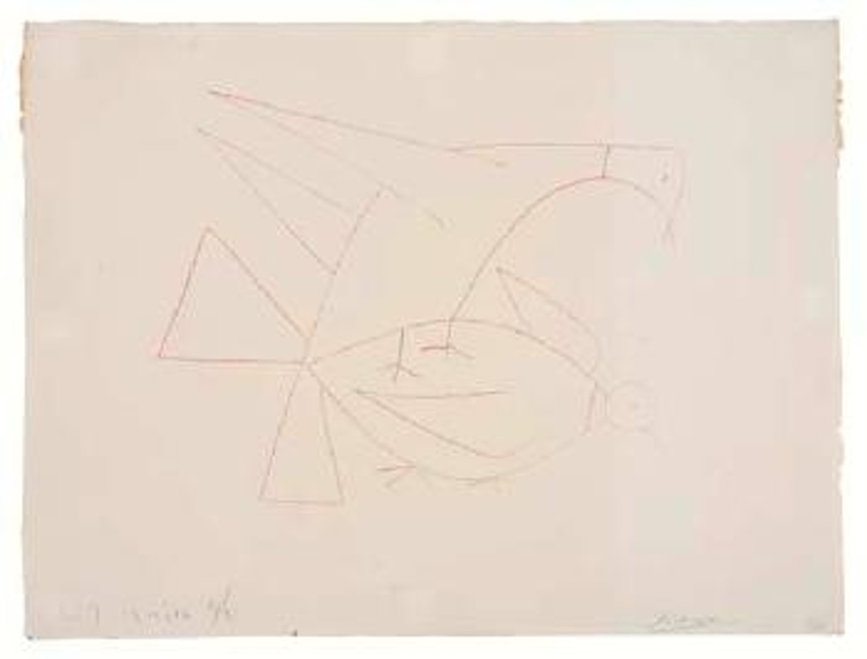 Les deux Tourterelles I (Bloch 405; Mourlot 49; Reusse 157) by Pablo Picasso