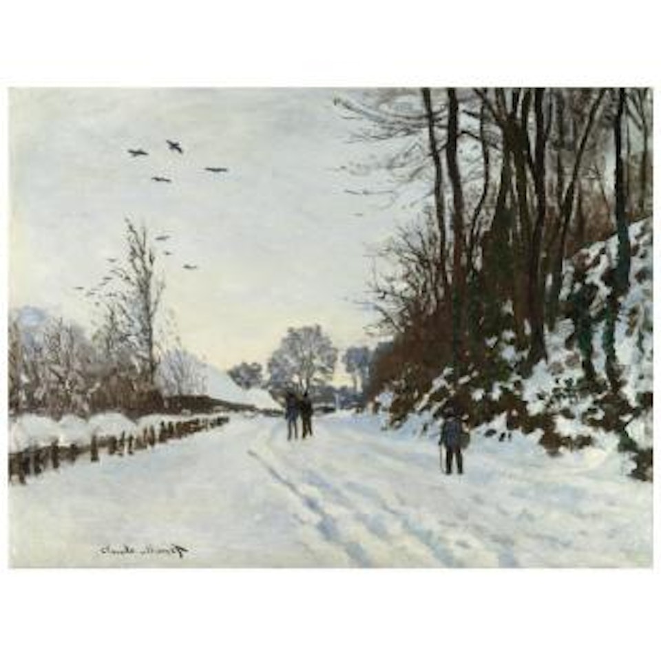 La route de la ferme Saint-Simeon en hiver by Claude Monet