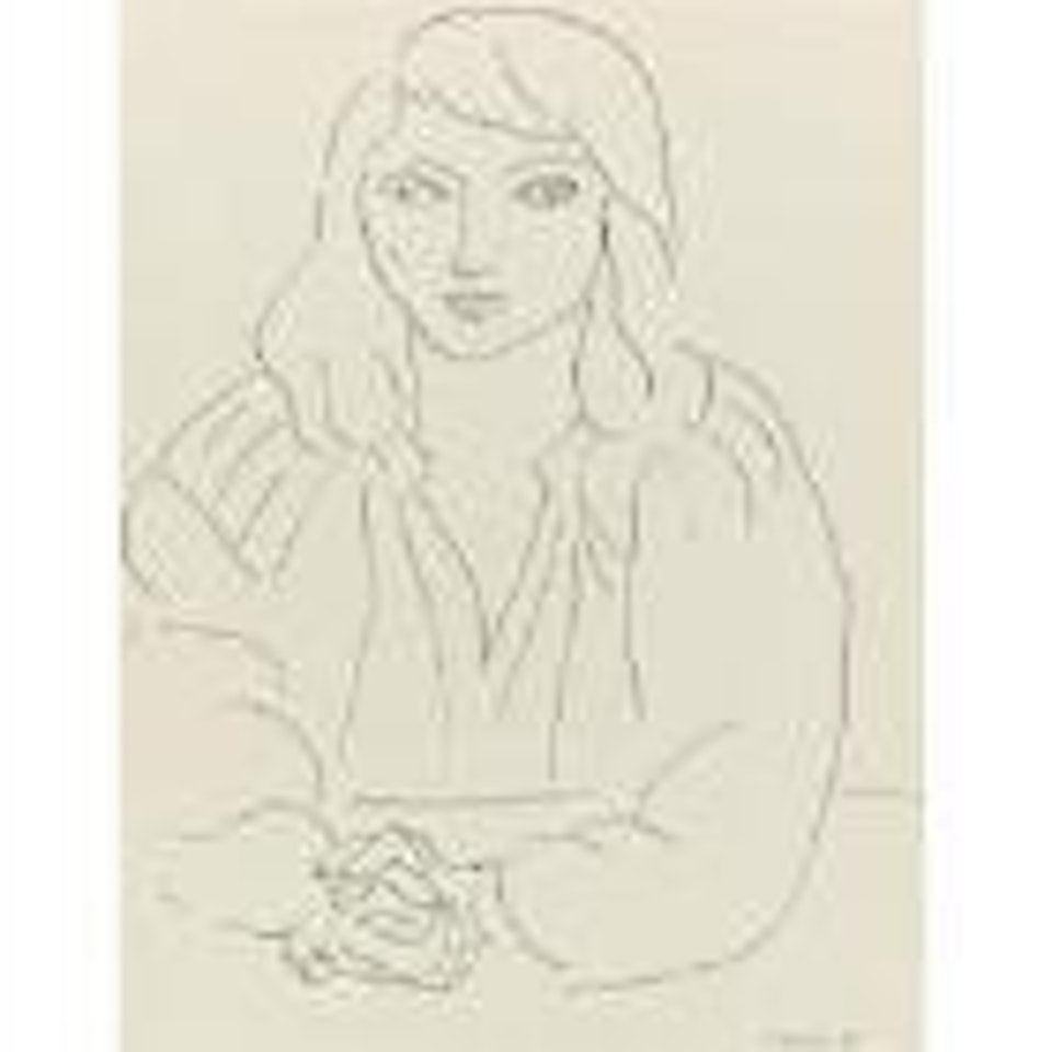 Jeune fille au corsage roumain by Henri Matisse