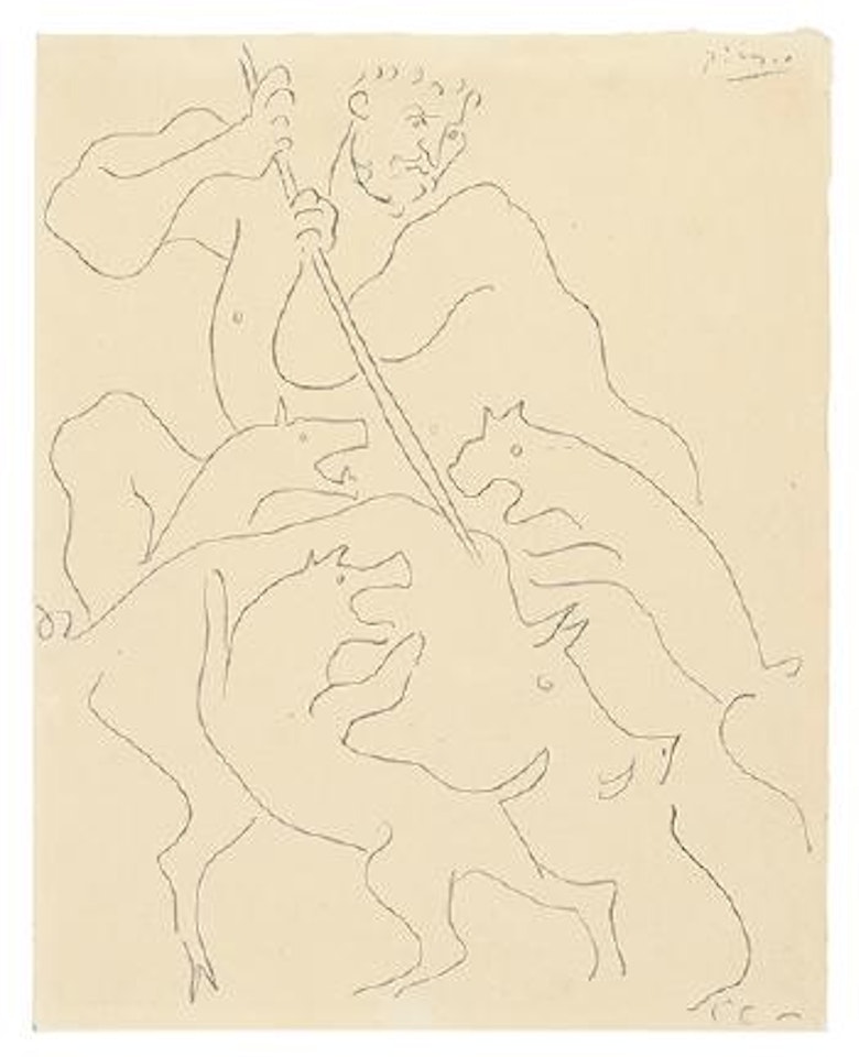 Meleagre tue le Sangloier de Calydon by Pablo Picasso