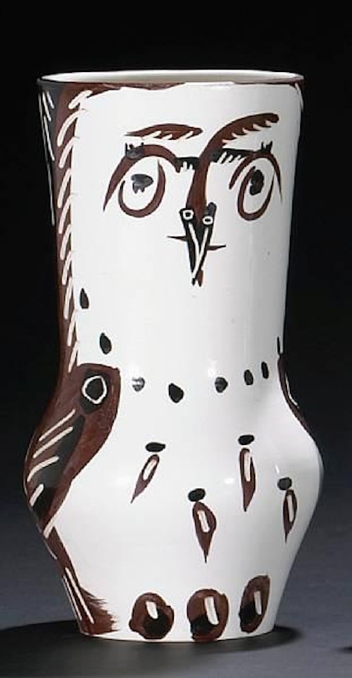 Maroon and Black Wood-Owl (A.R. 134) by Pablo Picasso