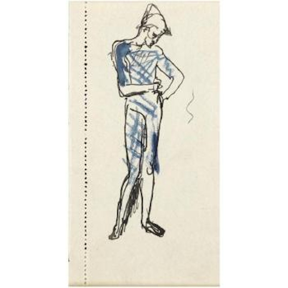 Étude D'arlequin - Recto  Garçon, Profil Gauche -  Verso by Pablo Picasso