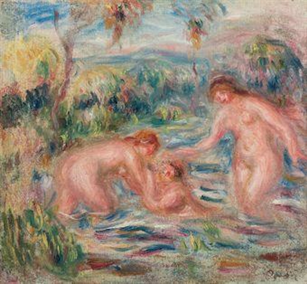 Trois baigneuses by Pierre-Auguste Renoir