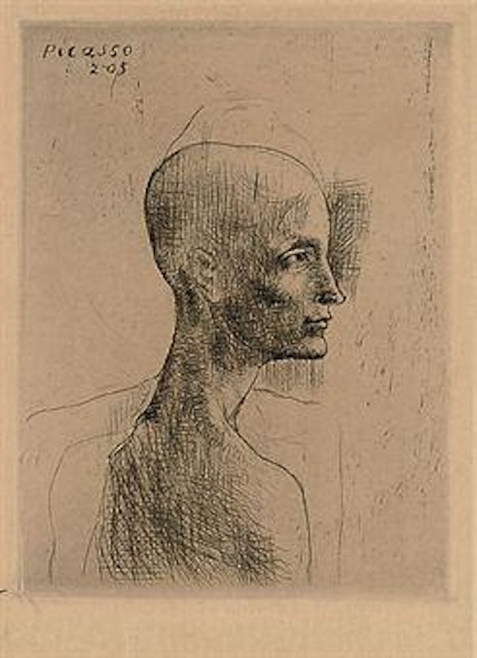 Buste d'Homme, from: La Suite des Saltimbanques (B. 4; Ba. 5) by Pablo Picasso